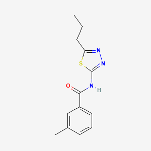 3-methyl-N-(5-propyl-1,3,4-thiadiazol-2-yl)benzamide