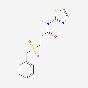 3-(benzylsulfonyl)-N-(1,3-thiazol-2-yl)propanamide