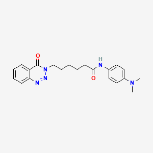 N-[4-(dimethylamino)phenyl]-6-(4-oxo-1,2,3-benzotriazin-3(4H)-yl)hexanamide