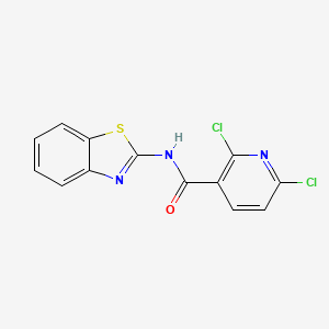 molecular formula C13H7Cl2N3OS B11167366 N-(1,3-benzothiazol-2-yl)-2,6-dichloropyridine-3-carboxamide 