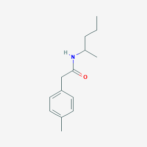 molecular formula C14H21NO B11167396 2-(4-methylphenyl)-N-(pentan-2-yl)acetamide CAS No. 5851-38-7