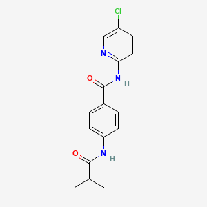 N-(5-chloropyridin-2-yl)-4-[(2-methylpropanoyl)amino]benzamide