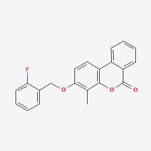 3-[(2-fluorobenzyl)oxy]-4-methyl-6H-benzo[c]chromen-6-one