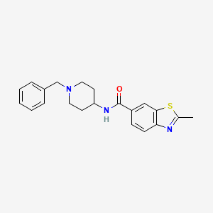 N-(1-benzylpiperidin-4-yl)-2-methyl-1,3-benzothiazole-6-carboxamide