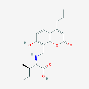 N-[(7-hydroxy-2-oxo-4-propyl-2H-chromen-8-yl)methyl]-L-isoleucine