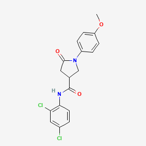 N-(2,4-dichlorophenyl)-1-(4-methoxyphenyl)-5-oxopyrrolidine-3-carboxamide