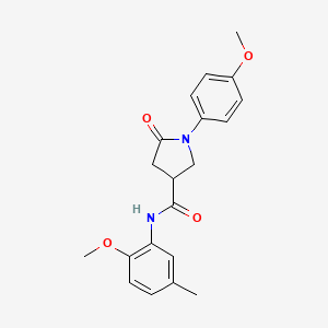 N-(2-methoxy-5-methylphenyl)-1-(4-methoxyphenyl)-5-oxopyrrolidine-3-carboxamide