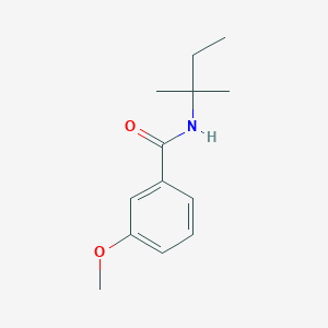 molecular formula C13H19NO2 B11167610 3-methoxy-N-(2-methylbutan-2-yl)benzamide 