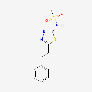 N-(5-Phenethyl-[1,3,4]thiadiazol-2-yl)-methanesulfonamide