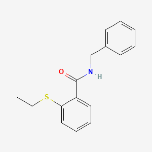 molecular formula C16H17NOS B11167655 N-benzyl-2-(ethylsulfanyl)benzamide 