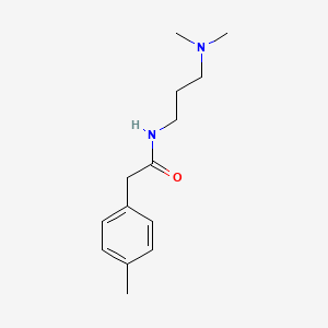 molecular formula C14H22N2O B11167657 N-[3-(dimethylamino)propyl]-2-(4-methylphenyl)acetamide 