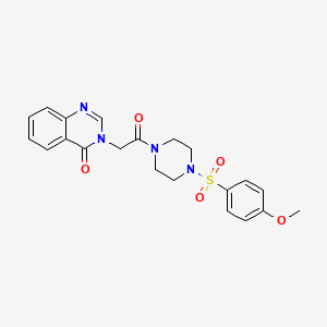 3-(2-{4-[(4-methoxyphenyl)sulfonyl]piperazino}-2-oxoethyl)-4(3H)-quinazolinone