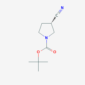 molecular formula C10H16N2O2 B111677 (S)-1-Boc-3-cyanopyrrolidine CAS No. 132945-78-9