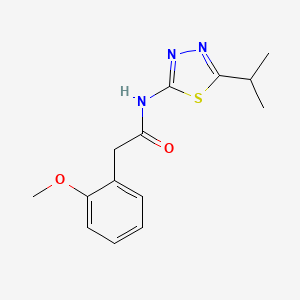 2-(2-methoxyphenyl)-N-[5-(propan-2-yl)-1,3,4-thiadiazol-2-yl]acetamide