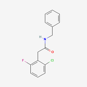 molecular formula C15H13ClFNO B11167759 N-benzyl-2-(2-chloro-6-fluorophenyl)acetamide 