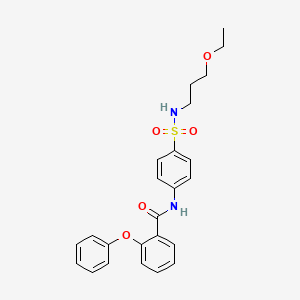 N-{4-[(3-ethoxypropyl)sulfamoyl]phenyl}-2-phenoxybenzamide