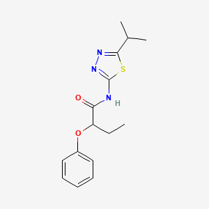 2-phenoxy-N-[5-(propan-2-yl)-1,3,4-thiadiazol-2-yl]butanamide