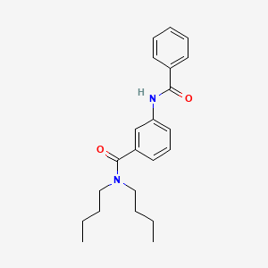 molecular formula C22H28N2O2 B11167784 3-benzamido-N,N-dibutylbenzamide 