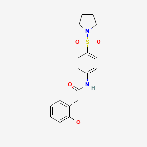 2-(2-Methoxy-phenyl)-N-[4-(pyrrolidine-1-sulfonyl)-phenyl]-acetamide