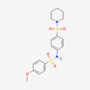 4-Methoxy-N-[4-(piperidine-1-sulfonyl)-phenyl]-benzenesulfonamide