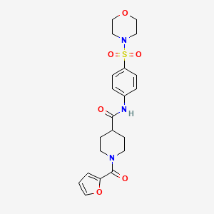 1-(furan-2-ylcarbonyl)-N-[4-(morpholin-4-ylsulfonyl)phenyl]piperidine-4-carboxamide