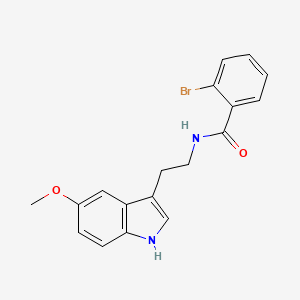 2-bromo-N-[2-(5-methoxy-1H-indol-3-yl)ethyl]benzamide