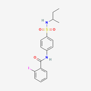 N-[4-(butan-2-ylsulfamoyl)phenyl]-2-iodobenzamide