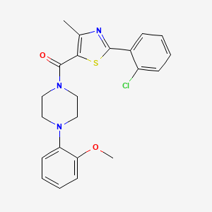 [2-(2-Chlorophenyl)-4-methyl-1,3-thiazol-5-yl][4-(2-methoxyphenyl)piperazino]methanone