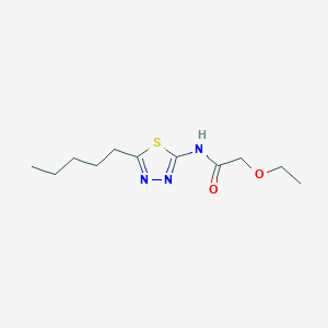 2-ethoxy-N-(5-pentyl-1,3,4-thiadiazol-2-yl)acetamide