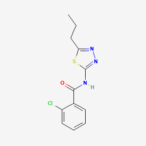 2-chloro-N-(5-propyl-1,3,4-thiadiazol-2-yl)benzamide