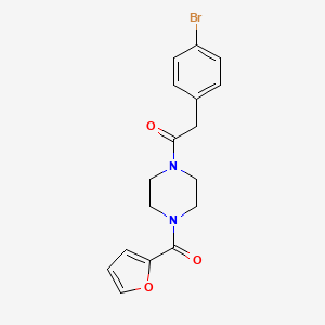 2-(4-Bromo-phenyl)-1-[4-(furan-2-carbonyl)-piperazin-1-yl]-ethanone