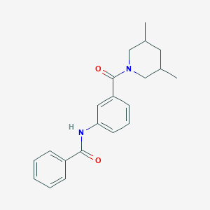 N-[3-(3,5-dimethylpiperidine-1-carbonyl)phenyl]benzamide