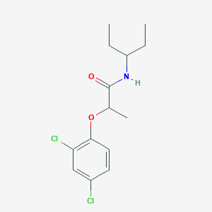 2-(2,4-dichlorophenoxy)-N-(pentan-3-yl)propanamide