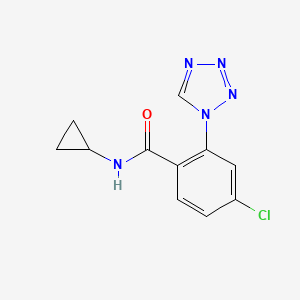 4-chloro-N-cyclopropyl-2-(1H-tetrazol-1-yl)benzamide