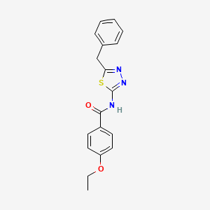 molecular formula C18H17N3O2S B11168074 N-(5-benzyl-1,3,4-thiadiazol-2-yl)-4-ethoxybenzamide 