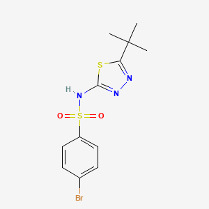 4-bromo-N-(5-tert-butyl-1,3,4-thiadiazol-2-yl)benzenesulfonamide