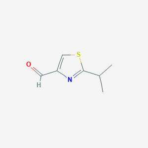 molecular formula C7H9NOS B111681 2-Isopropylthiazole-4-carbaldehyde CAS No. 133047-46-8