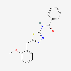 N-[5-(2-methoxybenzyl)-1,3,4-thiadiazol-2-yl]benzamide