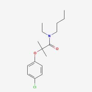 N-butyl-2-(4-chlorophenoxy)-N-ethyl-2-methylpropanamide