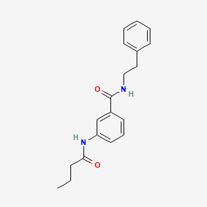 molecular formula C19H22N2O2 B11168166 3-(butanoylamino)-N-(2-phenylethyl)benzamide 