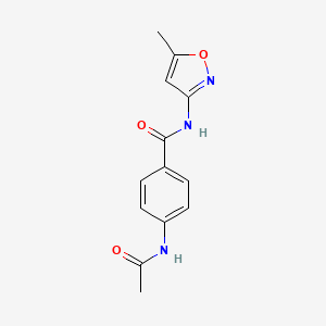 4-Acetylamino-N-(5-methyl-isoxazol-3-yl)-benzamide