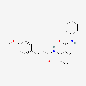 N-cyclohexyl-2-{[3-(4-methoxyphenyl)propanoyl]amino}benzamide