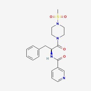 N-{(2S)-1-[4-(methylsulfonyl)piperazin-1-yl]-1-oxo-3-phenylpropan-2-yl}pyridine-3-carboxamide