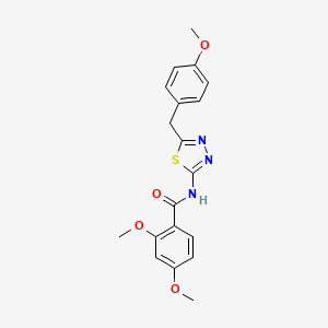 2,4-Dimethoxy-N-{5-[(4-methoxyphenyl)methyl]-1,3,4-thiadiazol-2-YL}benzamide