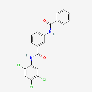 molecular formula C20H13Cl3N2O2 B11168282 3-benzamido-N-(2,4,5-trichlorophenyl)benzamide 