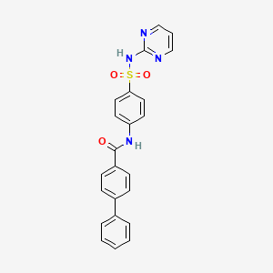 N-[4-(pyrimidin-2-ylsulfamoyl)phenyl]biphenyl-4-carboxamide