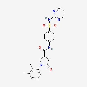 1-(2,3-dimethylphenyl)-5-oxo-N-[4-(pyrimidin-2-ylsulfamoyl)phenyl]pyrrolidine-3-carboxamide