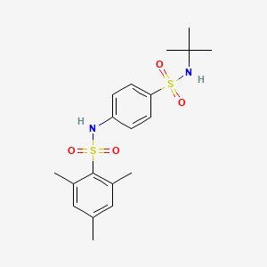 N-[4-(tert-butylsulfamoyl)phenyl]-2,4,6-trimethylbenzenesulfonamide