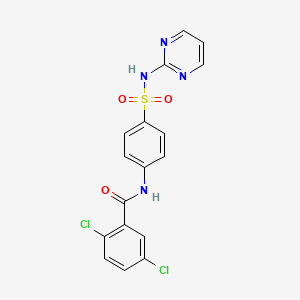 2,5-dichloro-N-[4-(pyrimidin-2-ylsulfamoyl)phenyl]benzamide