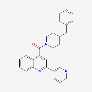 (4-Benzylpiperidino)[2-(3-pyridyl)-4-quinolyl]methanone